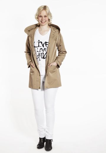 Picture of City parka with hood, camel