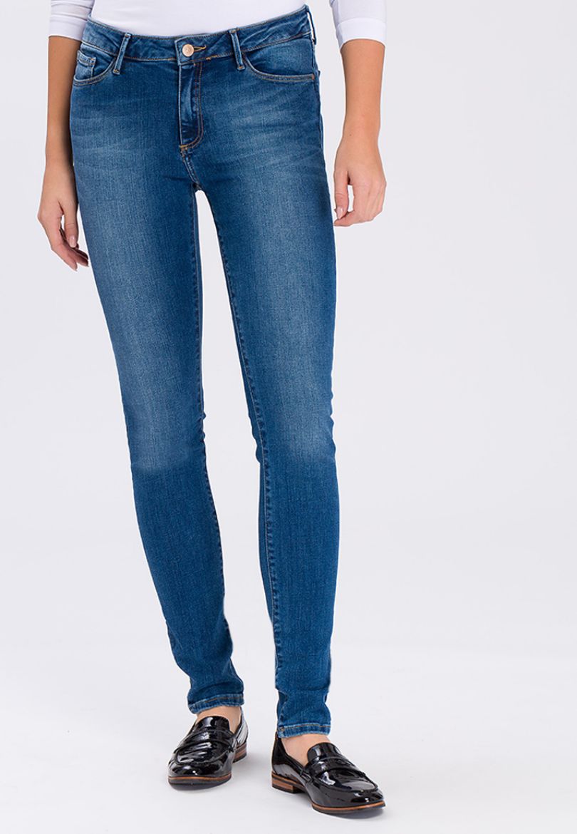 Image de Cross jean Alan skinny fit L36, mid blue
