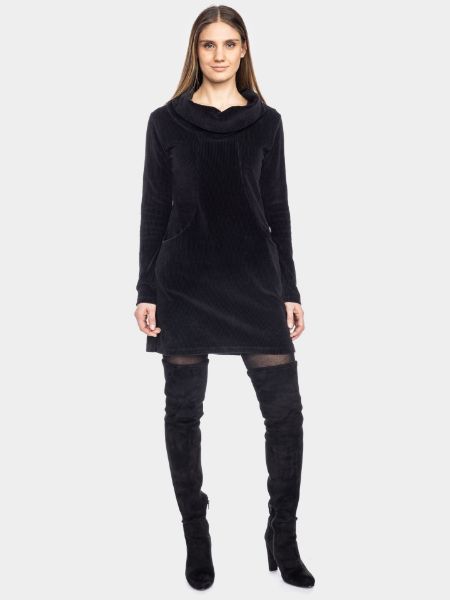 Show details for Urban knit dress cord velvet, black Picture of Urban knit dress cord velvet, black