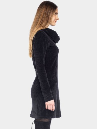 Picture of Urban knit dress cord velvet, black