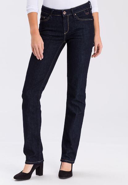 Zeige Details für Cross Jeans Rose Straight Leg L36 Inch, dark blue rinsed Bild von Cross Jeans Rose Straight Leg L36 Inch, dark blue rinsed