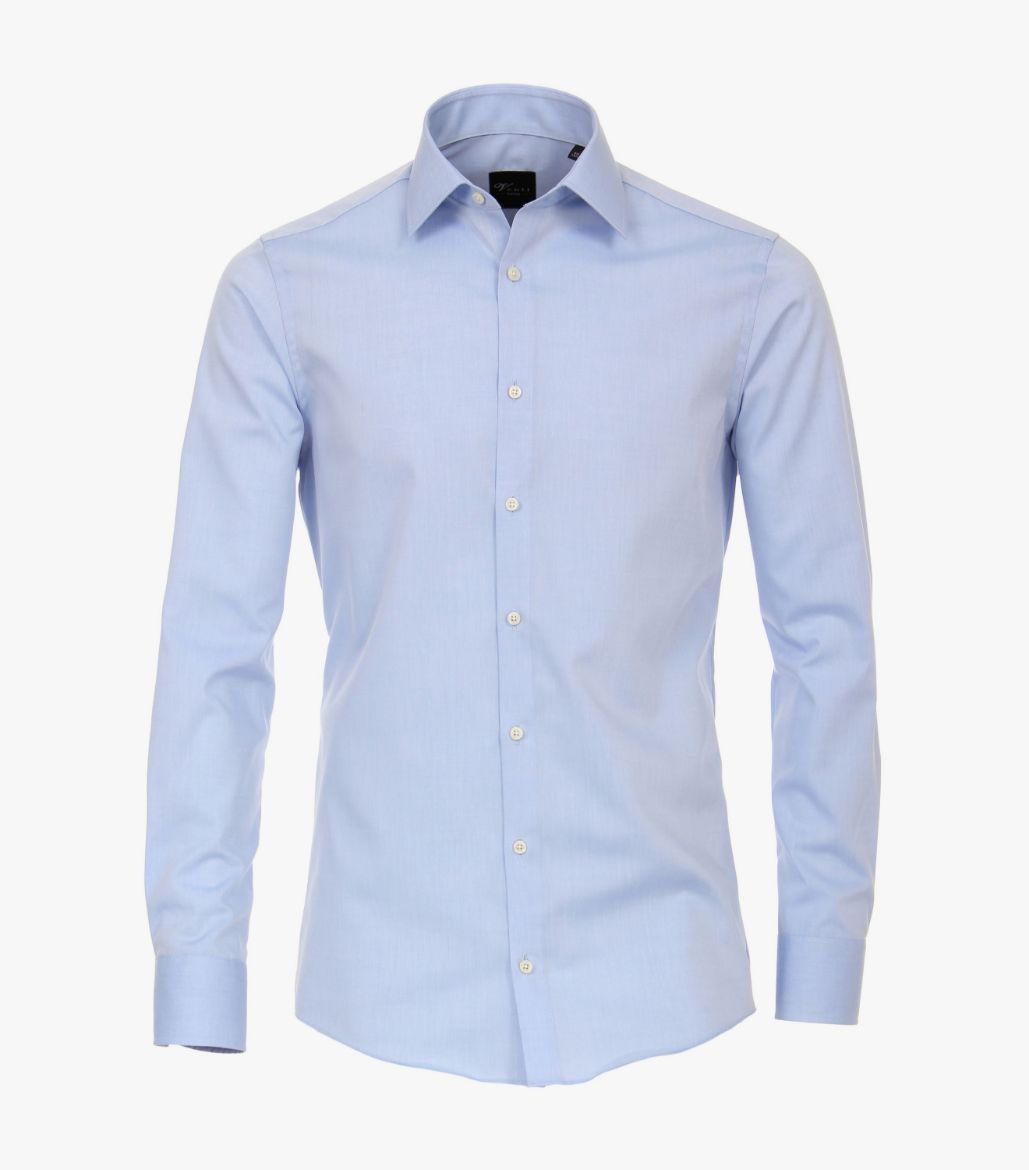Image de Chemise d'affaires taille longue à manches 72 cm, bleu clair