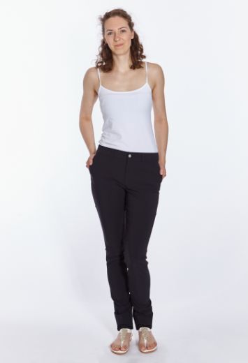 Picture of Eva slim fit trousers L38 inches, black
