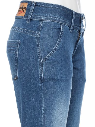 Image de Lilia Jeans à Jambe Large en Coton Bio L36/38 inch, blue used