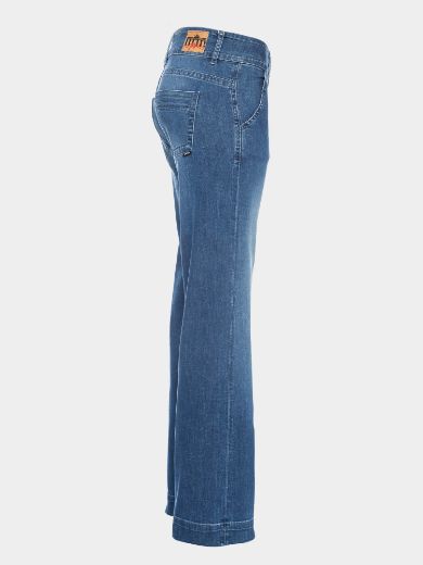 Image de Lilia Jeans à Jambe Large en Coton Bio L36/38 inch, blue used