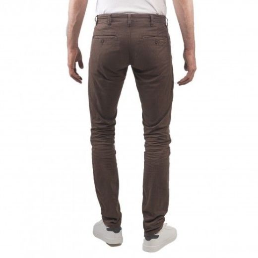 Picture of Tall Chino Trousers Frog L38 Inches, chestnut brown