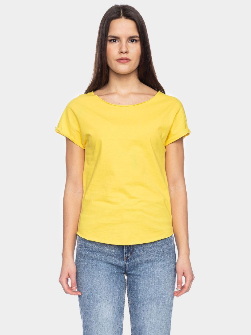 Image de Coton Organique T-Shirt Cleo, jaune