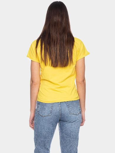 Image de Coton Organique T-Shirt Cleo, jaune