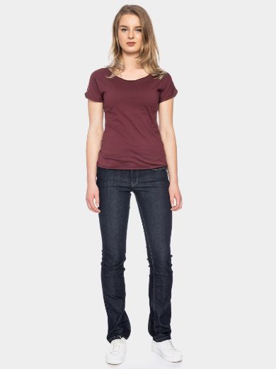 Picture of Organic Cotton T-shirt Cleo, aubergine red