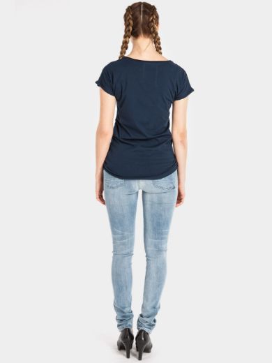 Image de Coton Organique T-Shirt Cleo, bleu foncé