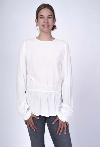 Agrandir l'image de Tunic avec dentelle, blanc Image de Tunic avec dentelle, blanc