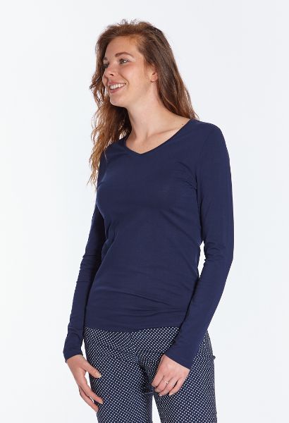 Agrandir l'image de T-Shirt à manches longues et col V Image de T-Shirt à manches longues et col V