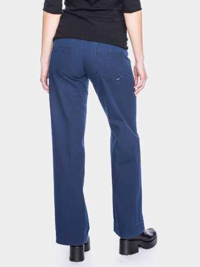 Picture of Tall wide leg trousers Lilia L36, dark blue
