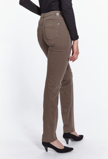 Picture of CS-Ronja slim fit trousers cotton satin L38 inches