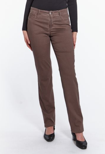 Picture of Luna pants wide cut L36 inches, chocolate brown