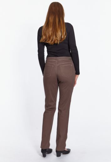 Image de Pantalon Luna coupe large L36 inch, marron chocolat