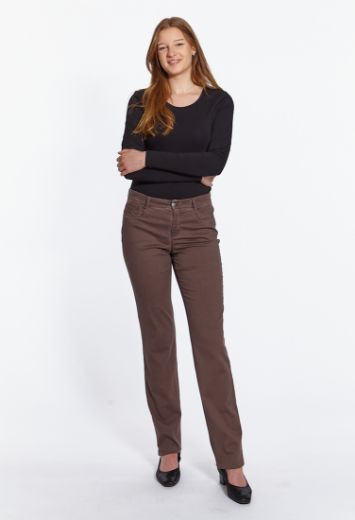 Picture of Luna pants wide cut L36 inches, chocolate brown