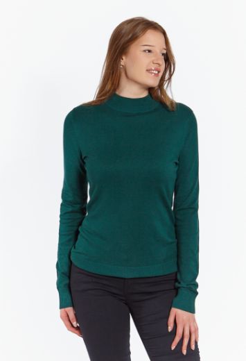 Picture of Fine knit jumper with cut collar