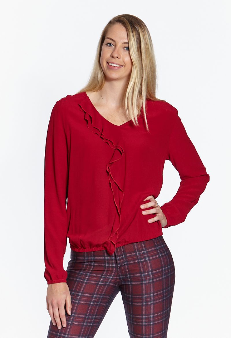 Picture of Blouse with front ruffles