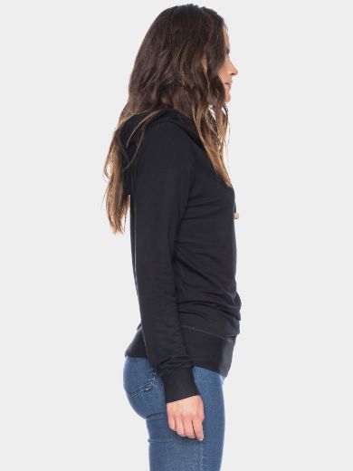 Image de Sweatshirt à capuche en bambou Jondra, noir