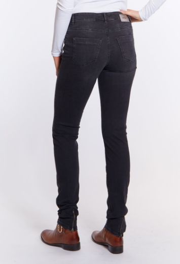 Bild von Power Zip Skinny Fit Jeans L38 Inch, anthrazit used