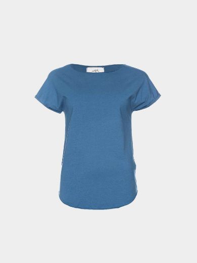 Image de Coton Organique T-Shirt Cleo, bleu stellaire