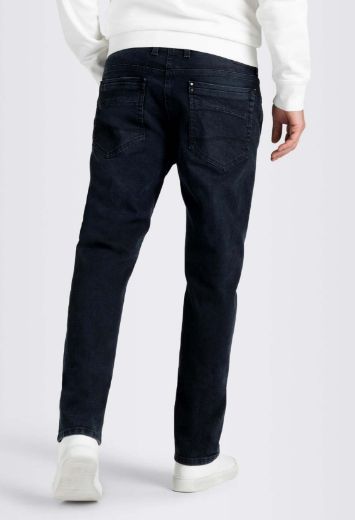 Image de MAC Jeans Ben ample fit L36 inch, noir bleu authentique délavé