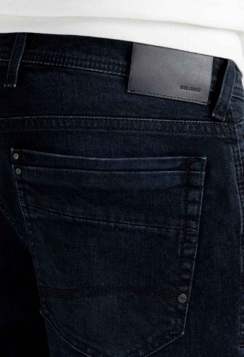 Bild von MAC Jeans Ben loose cut tapered leg L36 Inch, black blue authentic washed