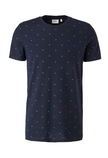 Picture of s.Oliver Tall T-Shirt with Allover Print