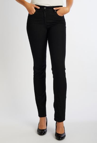 Agrandir l'image de Cora 5-Pocket Jeans Slim Fit avec Taille Confort L34 Inch, black Image de Cora 5-Pocket Jeans Slim Fit avec Taille Confort L34 Inch, black