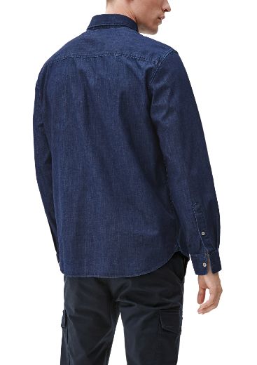 Picture of s.Oliver Tall Light Denim Shirt, dark blue