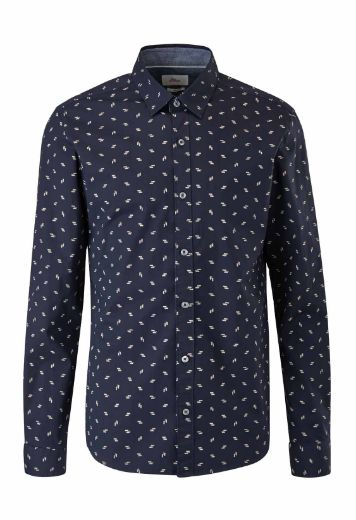 Picture of Tall Men's Shirt with Minimalist Pattern 71 cm Sleeve Length