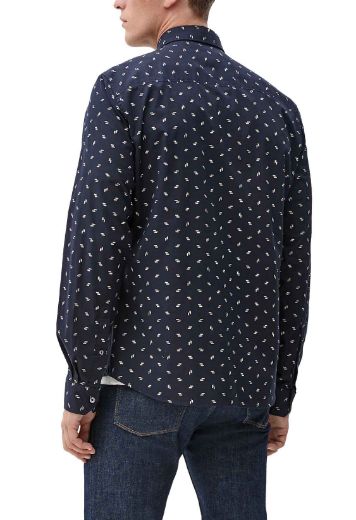 Picture of Tall Men's Shirt with Minimalist Pattern 71 cm Sleeve Length