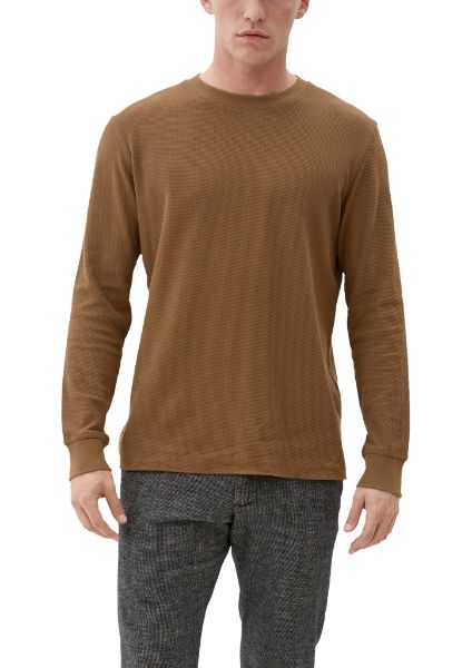 Zeige Details für s.Oliver Tall Langarmshirt Waffelpiquée Bild von s.Oliver Tall Langarmshirt Waffelpiquée