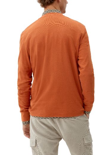 Picture of s.Oliver Tall Long-Sleeved Shirt in Waffle Piquée