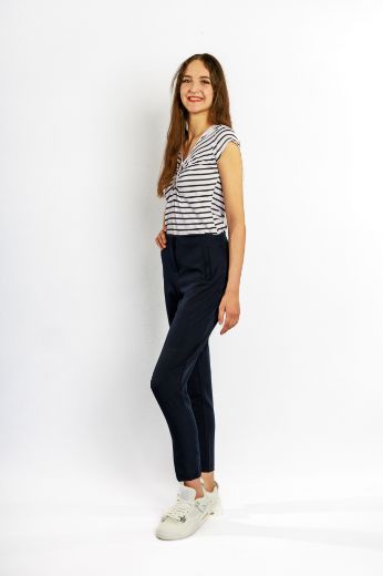Picture of Tall Cropped Slim Fit Trousers, royal blue