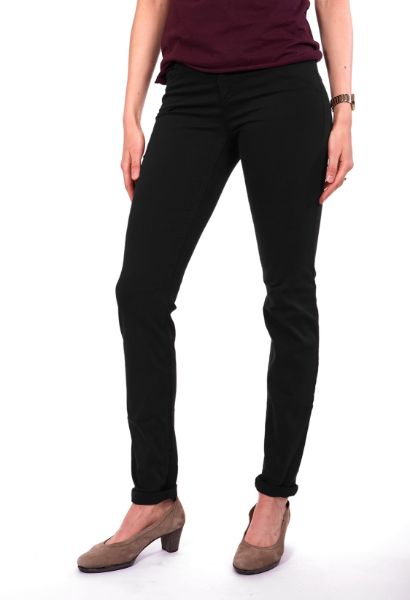 Agrandir l'image de Jenny Pantalon Étroit Coton Satin L38 pouce, noir Image de Jenny Pantalon Étroit Coton Satin L38 pouce, noir
