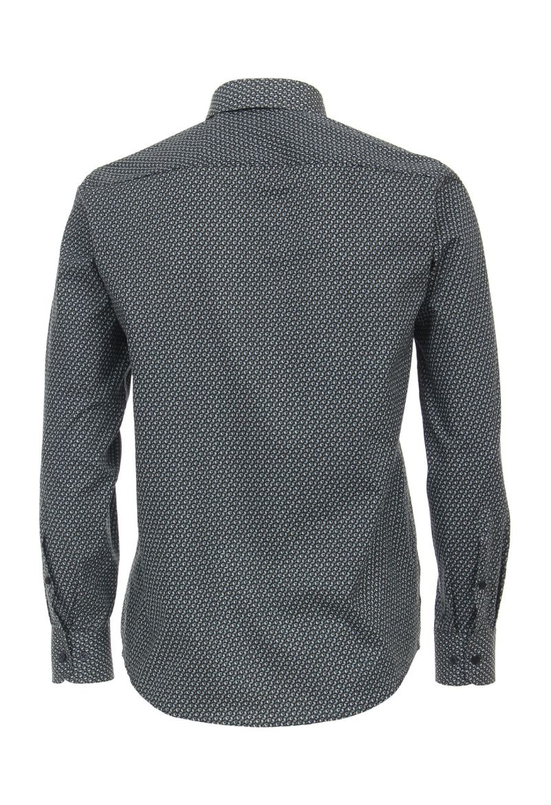 Picture of Casual Fit Long Sleeve Shirt 72 cm Sleeve Length, minimal aqua print