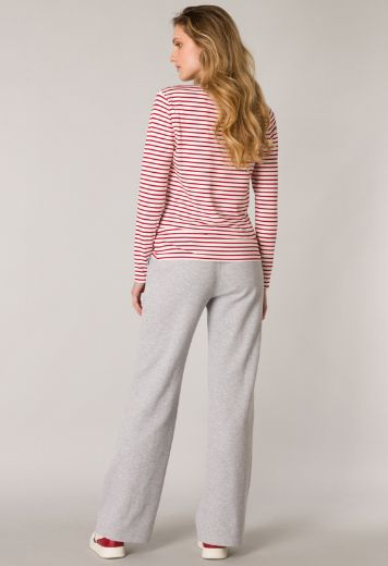 Picture of Long-Sleeved Shirt U-Boat Neckline, red striped