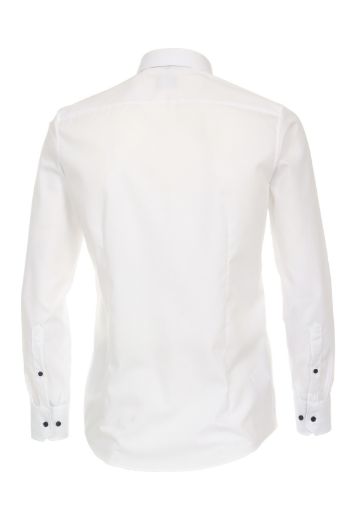 Image de Chemise à Manches Longues Coupe Moderne Longueur de Manche 72 cm, blanc