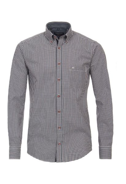 Zeige Details für Casual Fit Langarmhemd 72 cm Ärmellänge, blau rot kariert Bild von Casual Fit Langarmhemd 72 cm Ärmellänge, blau rot kariert