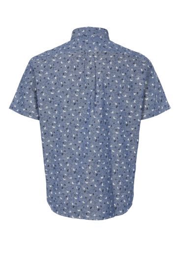Picture of Short Sleeve Shirt Allover Print, blue floral