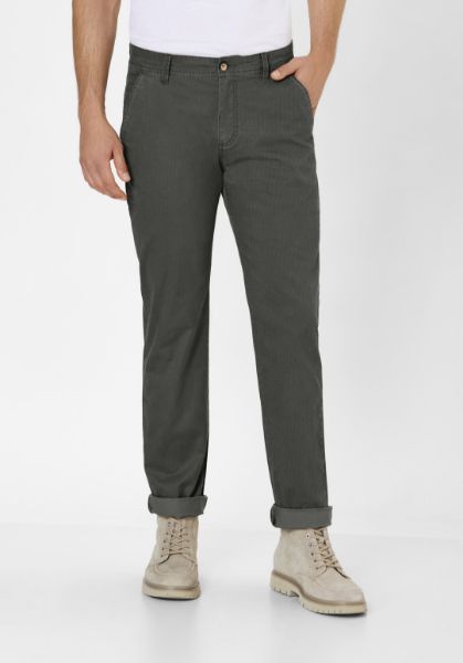 Zeige Details für Chinohose Odessa L36 Inch, dark grey print Bild von Chinohose Odessa L36 Inch, dark grey print