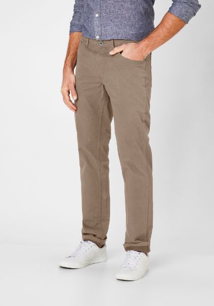 Agrandir l'image de Pantalon Milton Style 5 Poches L36 pouce, beige imprimé Image de Pantalon Milton Style 5 Poches L36 pouce, beige imprimé