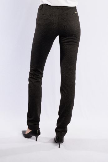 Image de Tall Pamela Jersey Pantalon à enfiler L38 pouce, noir gris minmalprint