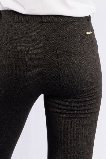 Picture of Tall Pamela Jersey Slip-on Trousers L38 Inch, Black Grey Minmalprint