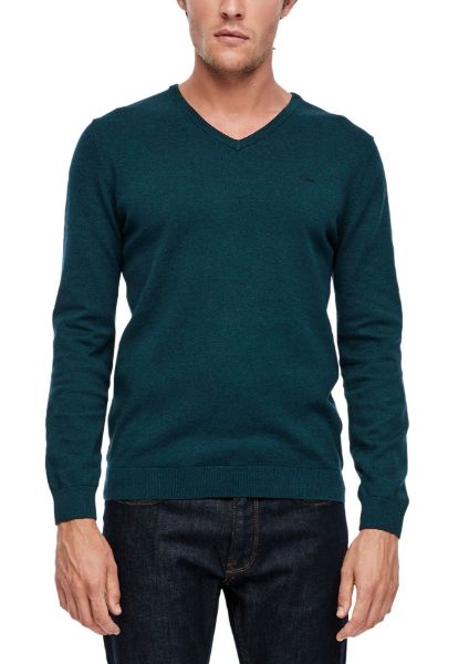 Agrandir l'image de s.Oliver Tall Pull en Maille Fine Col V Image de s.Oliver Tall Pull en Maille Fine Col V