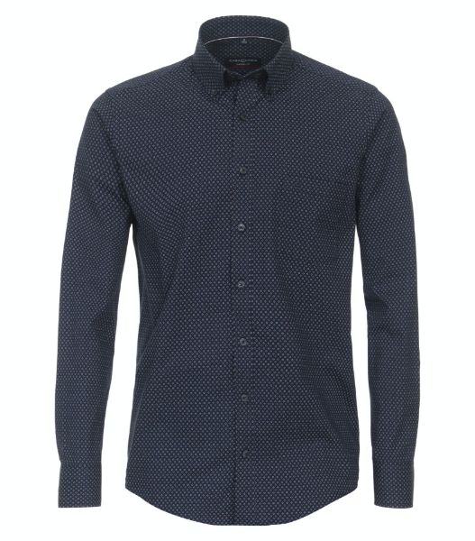 Show details for Casual Fit Long Sleeve Shirt 72 cm, dark blue minimal print Picture of Casual Fit Long Sleeve Shirt 72 cm, dark blue minimal print