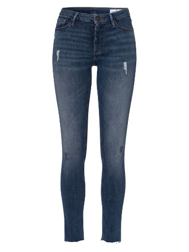 Bild von Tall Cross Jeans Alan Skinny Fit L36 Inch, smoked blue distressed