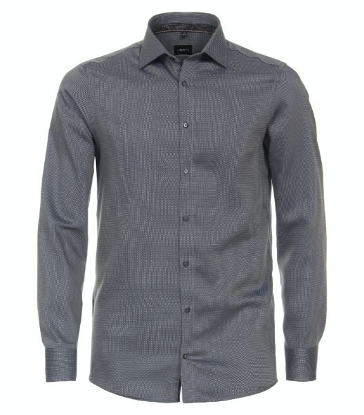 Show details for Modern Fit Long Sleeve Shirt 72 cm sleeve length, brown structure Picture of Modern Fit Long Sleeve Shirt 72 cm sleeve length, brown structure